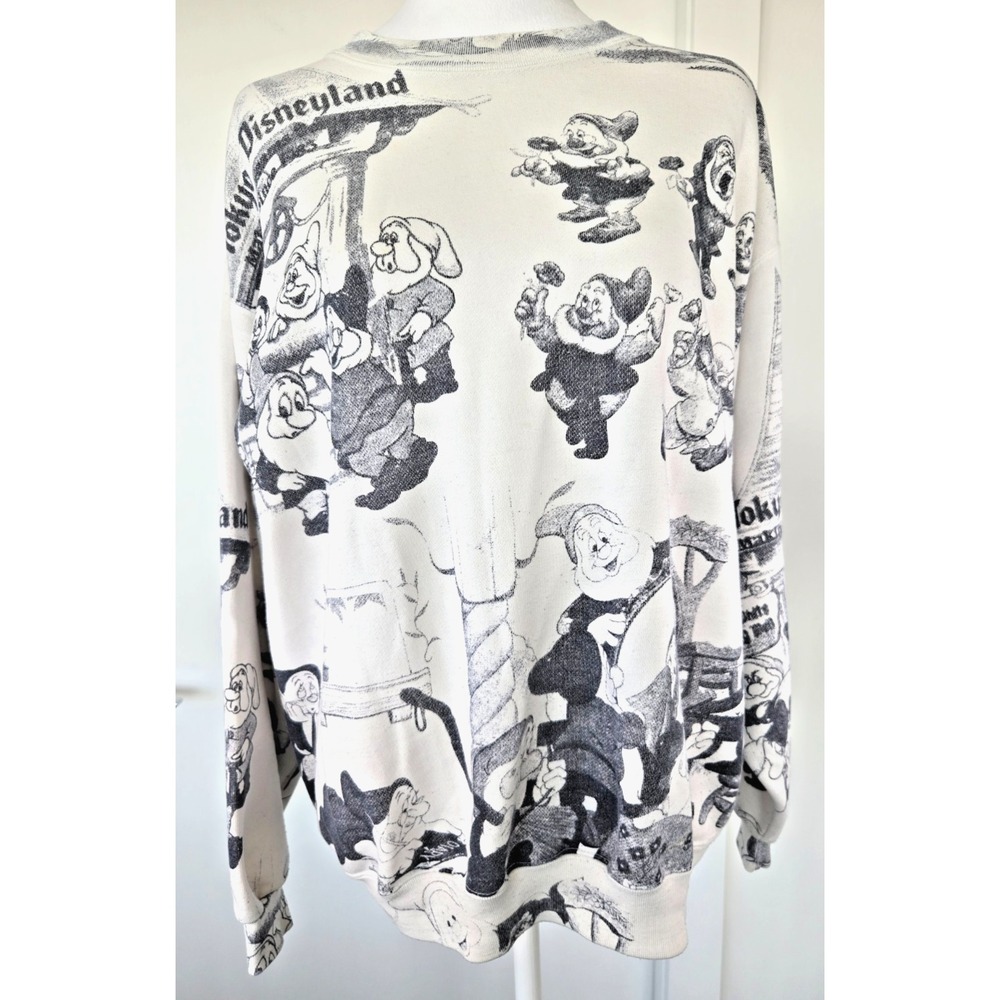 Do Family Cotton Classic Long Sleeves Sweater White Grey Comics Crew Neck